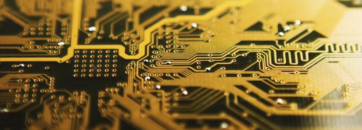 Example of a prototype printed circuit board